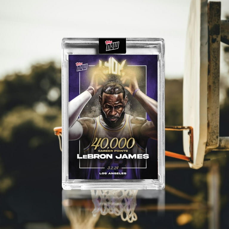2024年のクリスマス 2023-24 TOPPS NOW Basketball Card | 40k Points LeBron James コレクション