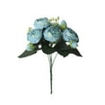thumbnail image 1 of Fleurs Artificielles de Pivoines Roses Décoration Maison Fête Mariage Bouquet de Fausses Roses, 1 of 3