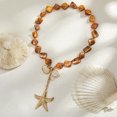 thumbnail image 2 of NICKSUN Bohemian Beachy Seashell Starfish Necklace, Chunky Sea Shell Necklace Summer Beach Jewelry for Women, 2 of 5