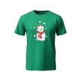 thumbnail image 2 of Playera Con Estampado De Muñeco De Nieve Navidad Ropa Para Hombre Color Verde Talla Grande Marca Emil SaEs, 2 of 4