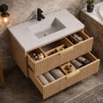 thumbnail image 3 of San Diego 36" Floating Bathroom Vanity Oak, 3 of 11