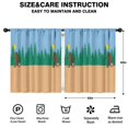 thumbnail image 2 of Blackout Kids Curtains,Blue Bigfoot and Guitar Pattern Childrens Insulated Curtains Set Of 2,Bedroom Essentials,Toddler Room Decor 52x63in(132x160cm), 2 of 5
