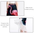 thumbnail image 2 of Flamingo Chic Chiffon Beach Skirt with Polyester Straps - for the Beach, 2 of 6