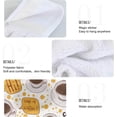 thumbnail image 5 of SKYSONIC 2 PCS Absorbent Hand Towels, Cup of Coffee Pattern Bathroom Hand Towels with Hanging Loop, Hanging Kitchen Hand Towels, Quick Dry Microfiber Hand Towels Hand Bath Towel, 12"x17", 5 of 6