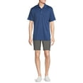 thumbnail image 2 of Ben Hogan Men's & Big Men's Textured Windowpane Golf Polo Shirt, Size S-5XL, 2 of 5