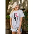 thumbnail image 4 of Hope Pink Ribbon Breast Cancer BCA Women's Graphic T Shirt Tees Brisco Brands X, 4 of 5