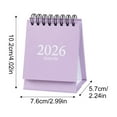 thumbnail image 7 of Drmagihm 2026 Mini Desk Calendar, Small Standing Flip Monthly Planner, Portable Twin-Wire Coil Agenda for Office Home Decor & School (3" x 4"), 7 of 7