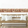 thumbnail image 2 of Trimz Country Gardening Angels Sunflower Daisies Flower Pots on Shelf Wallpaper Border, Brown, Pre-pasted 15 ft x 9 in., 2 of 5