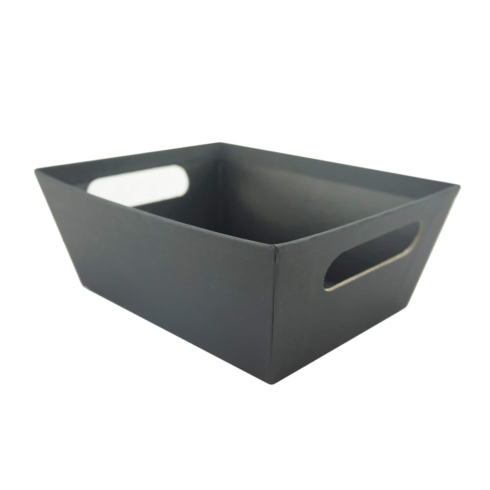 Celebrate It Black Gift Basket with Handles - Paper Gift Basket for Weddings, Parties, Birthdays - Bulk 12 Pack