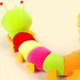 SANWOOD Caterpillar Toy Multicolor Soft Cotton Inchworm Caterpillar Toy Kids Children Doll ...