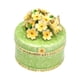 thumbnail image 5 of Caja de joyería pequeña perfecl, Caja decorativa de baratija de flores, Verde, 5 of 8
