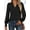 Black-1, variant on SOMER Womens Tops Fall Long Sleeve Shirts Business Casual V Neck Loose T-Shirts Dressy Work Tops with Smocked Cuffs