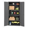 Durham 2501-4S-95 36 x 24 x 72 in. 16 Gauge Welded Steel Industrial Duty Strength Storage Cabinet with 4 Adjustable Shelves