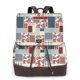 thumbnail image 1 of Disketp Patchwork In Country Style Mochila de Cuero para Mujer, Bolso de Espalda Antirrobo con Estilo para Viaje, Trabajo y Uso Diario, 1 of 3