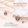 thumbnail image 5 of Heart Urn Ashes Necklace for Women Tree of Life Cremation Crystals Ash Pendant Loved One Memorial Jewelry, 5 of 6