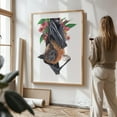 thumbnail image 5 of Batty Before Coffee - Painting Humor Surrealism Floral Botanical Modern Art Fantasy Oak Framed Wall Art Print 30 x 40 inches, 5 of 15