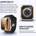 thumbnail image 2 of XiHAMA Waterproof Case Compatible with Apple Watch SE (2nd Gen) Series 6 5 4 Screen Protector, Tempered Glass Hard PC Bumper Face Cover, 2 of 7