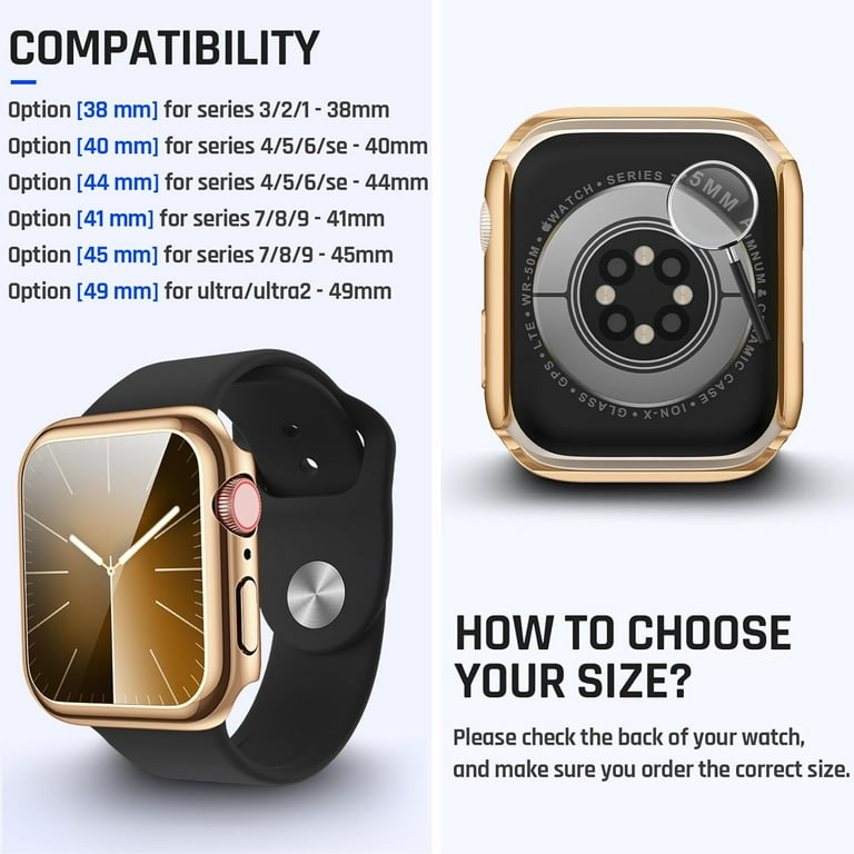 XIHAMA Waterproof Apple Watch Case 40mm/41mm/44mm/45mm/49mm