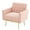 Pink, variant on S-HOME Modern Velvet Armchair Single Sofa in Gold Legs and Tufted Design for Living Room or Bedroom, Green