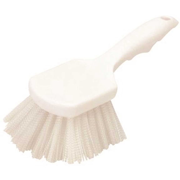 Carlisle 3662000 White Plastic Utility Scrub Brush