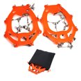 thumbnail image 3 of Funda Antideslizante para Zapatos 1 Par Garras 13 Dientes Senderismo Al Aire Libre () Naranja, 3 of 6