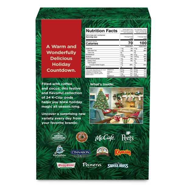 keurig-advent-calendar-variety-pack-single-serve-pods-medium-roast-coffee-pods-24-ct-walmart-com