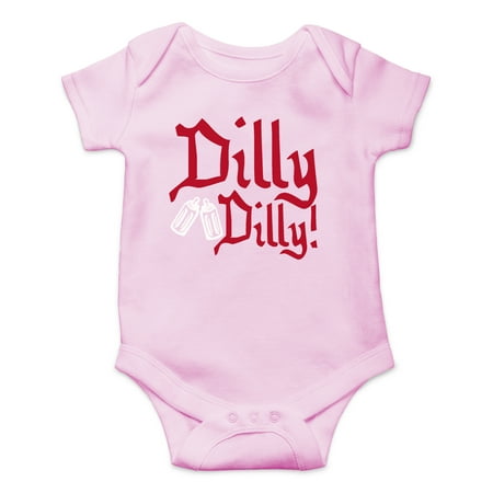 

Dilly Dilly - Drinking With Daddy - Drink and Cheers With My Family - Cute One-Piece Infant Baby Bodysuit