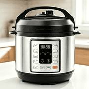 Atilioo 3QT Electric Pressure Cooker, 10-in-1 Multi Cooker, Stainless Steel Non-Stick Pot, Slow Cook, Yogurt Maker, Rice Cooker, Saute Steamer with Recipe, Silver