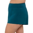 thumbnail image 4 of Aqua Green, Women's Plus Size Beach Short, Lagoon Blue, 3X, 4 of 4