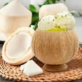 thumbnail image 5 of 6 Pcs Natural Coconut Shell Cups, Hawaiian Theme Luau Party Cups Supplies, Coconut Cups for Party, Coffee shop, Ice Cream Store, Restaurant, Special Coconut Shell Cup Decoration,12oz, 5 of 7