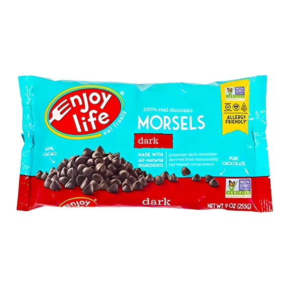 Enjoy Life Dark Chocolate Morsels, 9 OZ, 4 Pack