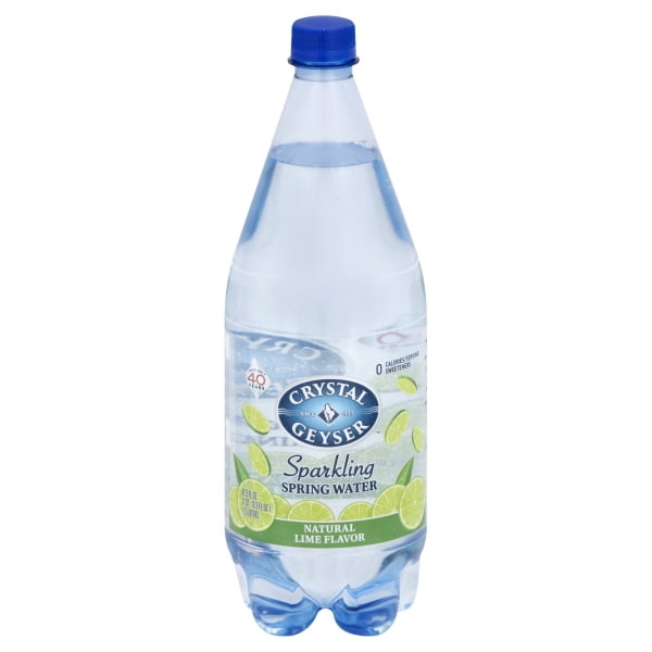 Crystal Geyser Natural Lime Flavor Sparkling Mineral Water, 42.3 Fl. Oz