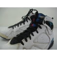 thumbnail image 4 of Ni - ke Men's 12 M Ni - ke Air Jordan 7 Retro Orion 304775-105 White Laser Blue Black Shoes, 4 of 5