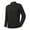 Black, variant on Men Quarter Zip Pullover Moisture Wicking Golf Shirt Long Sleeve 1/4 Zip UPF 50+ Sun Protection Rash Guard Running