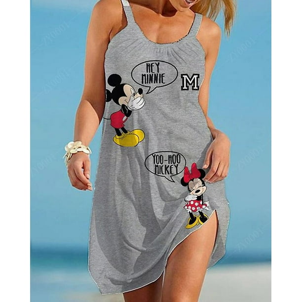 Ropa de tallas grandes para mujer vestidos de talla grande Seaside Disney vestidos elegantes de verano para mujer vestido de moda del ano 2022 ZefeiWu 8390611206550 Walmart en linea