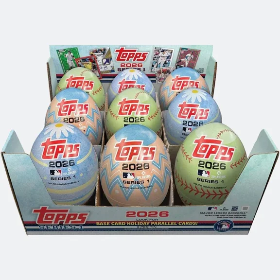 2026 Topps Series 1 Baseball 9-Tin Box Cards