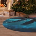 thumbnail image 6 of Yiaed Vintage Blue Pattern Whale Print Christmas Tree Skirt , Tree SkirtsTree Mat for Christmas Winter Holiday Indoor Decorations-48", 6 of 7