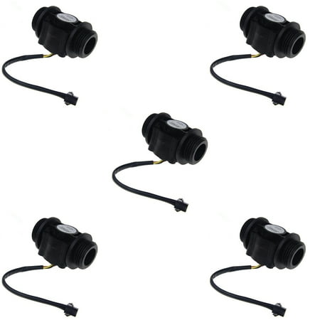 

5X Dn25 Fs400A G1Inch Water Flow Sensor Hall Flowmeter Meter Counter 1-60L/Min 1.2Mpa