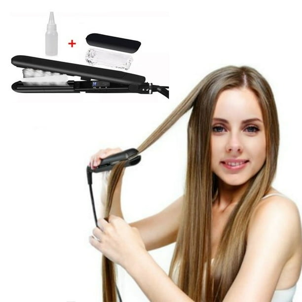 Professional400F Ceramic Vapor Steam Hair Straightener Flat Iron Fast Heating Walmart