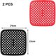 thumbnail image 2 of 2 Pcs Silicone Perforated Air Fryer Liners, Reusable Non-Stick Air Fryer Mat 7.5 inch, 2 of 5