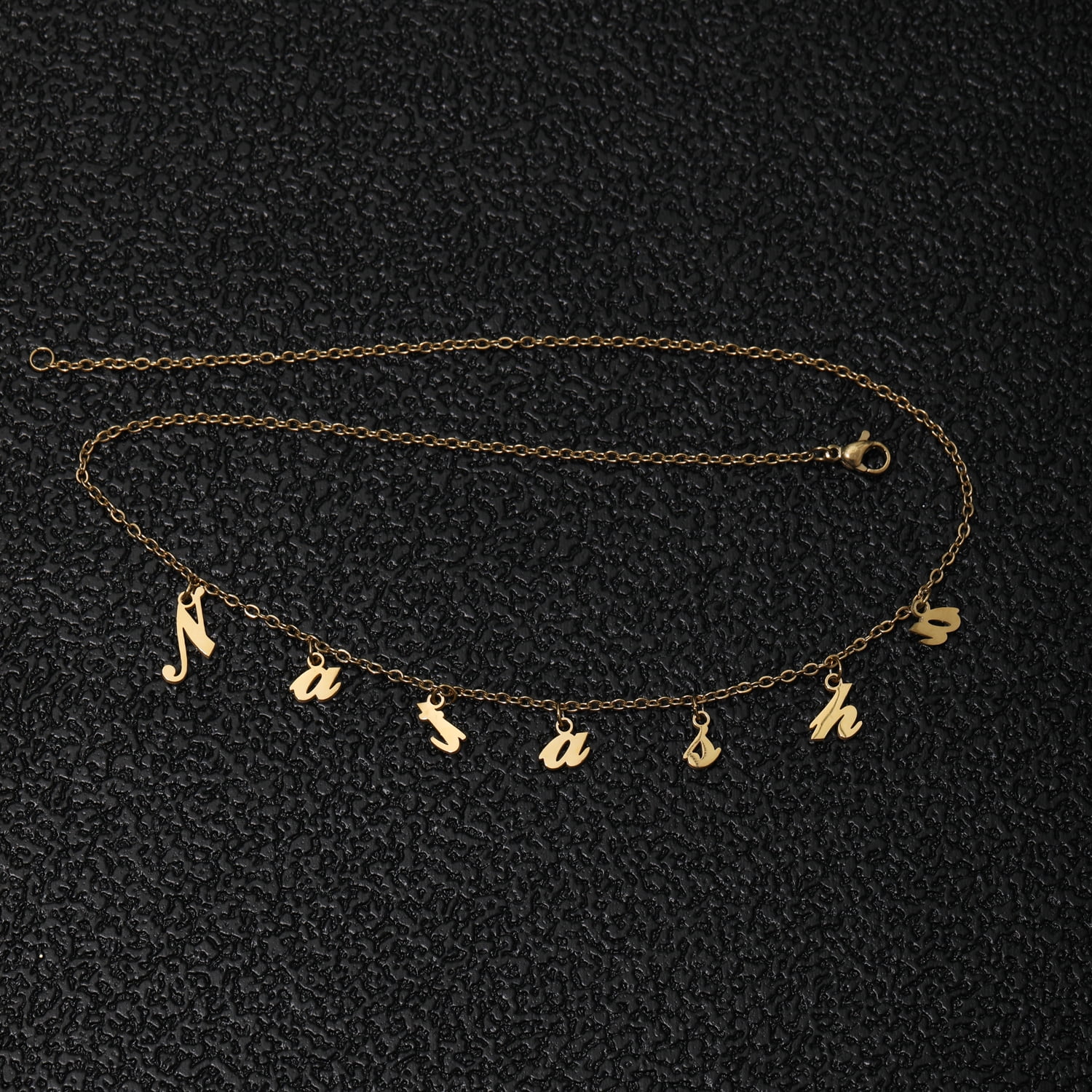 Dangle name choker necklace Clearance