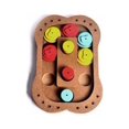 thumbnail image 1 of Juego de estrategia de inteligencia para perros, juguete interactivo de escondite y comida lenta, rompecabezas de madera para perros y gatos (forma de hueso), 1 of 5