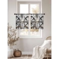 thumbnail image 2 of Grey Rudder Coastal Sheer Curtains for Living Room Bedroom Beach Retro Nautical Summer Sheer Curtains 45 Inch Long 2 Panels Set Light Filtering Curtain Window Treatments Drapes for Dining Room, 2 of 6