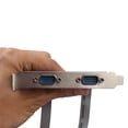 thumbnail image 3 of Puerto COM macho RS232 DB9 de 2 puertos a cable IDC de 10 pines con soporte, 3 of 3