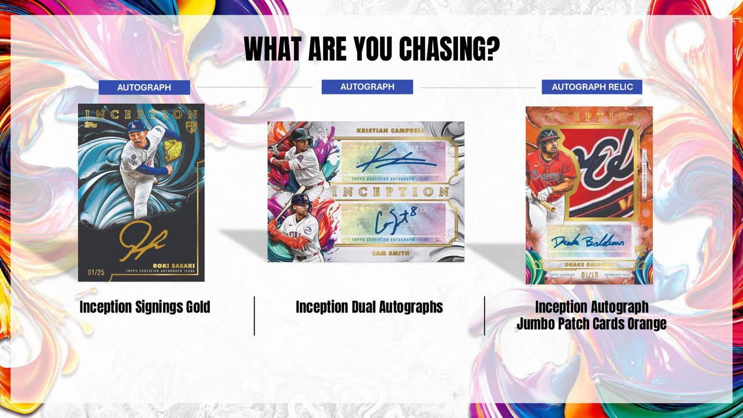 MLB 2025 Topps Inception Baseball Hobby Box 1 Box English