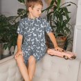 thumbnail image 4 of Fotbe Poodle Dog Pijama Estampada de 2 Piezas para Niños – Ropa de Dormir de Manga Corta Cómoda para Niños y Niñas, Camiseta y Shorts de Algodón-XX-Large, 4 of 6