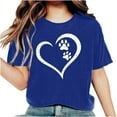 thumbnail image 2 of Kayannuo Valentine's Day Womens Graphic Tees Love Heart Printed Womens T Shirts Womens Work Tops Girls Short Sleeve Out Blouse Letter Print Gift Shirt T-Shirt Tops, 2 of 6