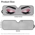 thumbnail image 7 of XYZCANDO Bling Eyes Windshield Sun Shade UV Ray & Heat Block Windshield Shades Compatible with Jeep Wrangler Rubicon Sahara TJ JK JKU 2 Door & 4 Door Keep Your Vehicle Cool, 7 of 7