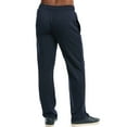 thumbnail image 2 of Men's Light Weight Fleece Open Bottom Sweatpants with Pockets, NAVY XL, 1 Pack, 2 of 4