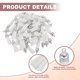 thumbnail image 3 of Uxcell 50 Pcs Llavero con Borlas a Granel para Manualidades, 1.5 Pulgadas Llavero de Borla Charm Ring, Blanco, 3 of 6